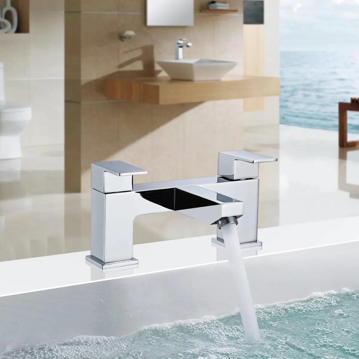 Bath Tap and Basin Taps with Waste Set - Image 2
