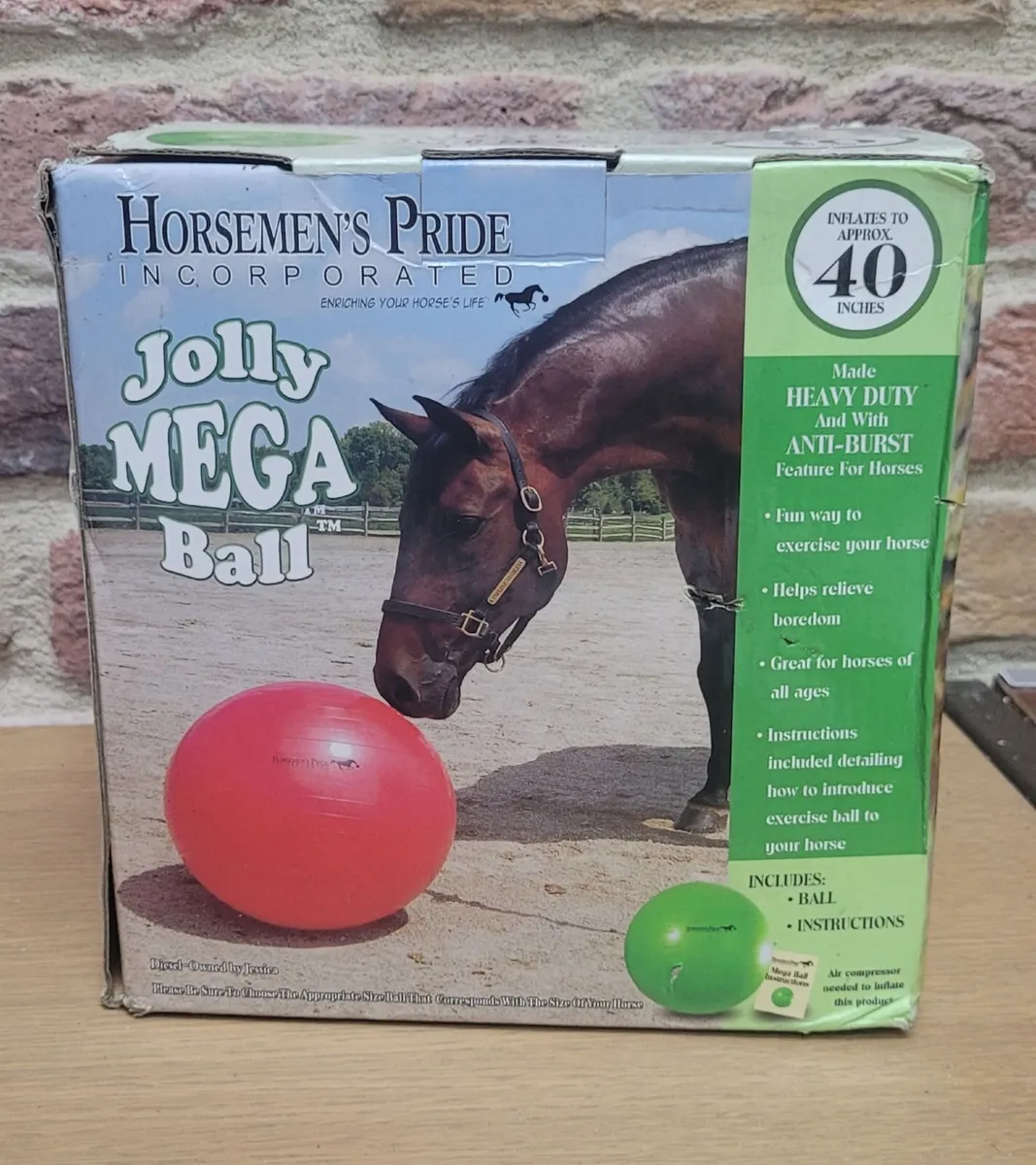Jolly Mega Ball 40" - Horseman's Pride *NEW* - Image 1