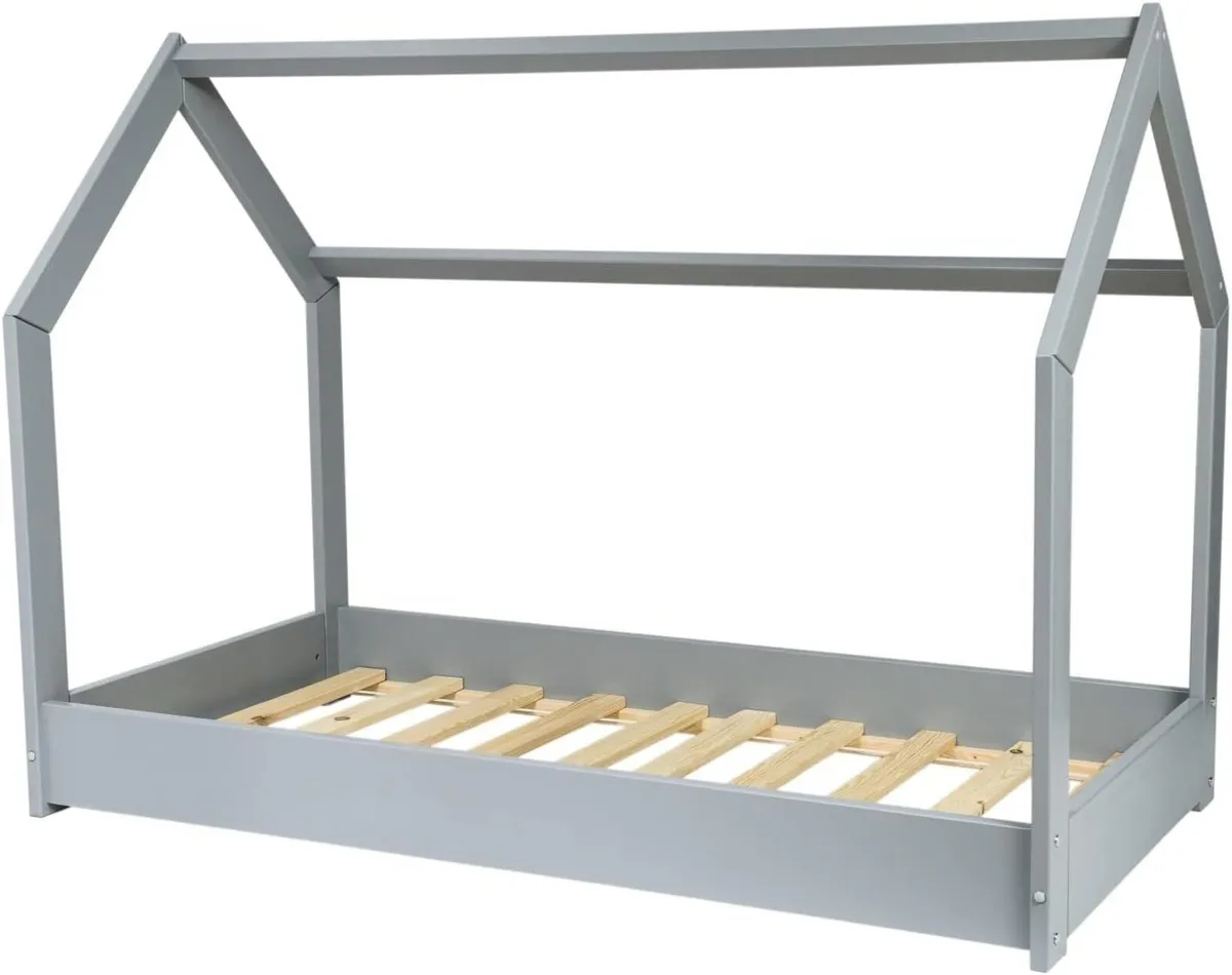 Wooden Scandinavian Style Kids Bed + Standard - Image 3
