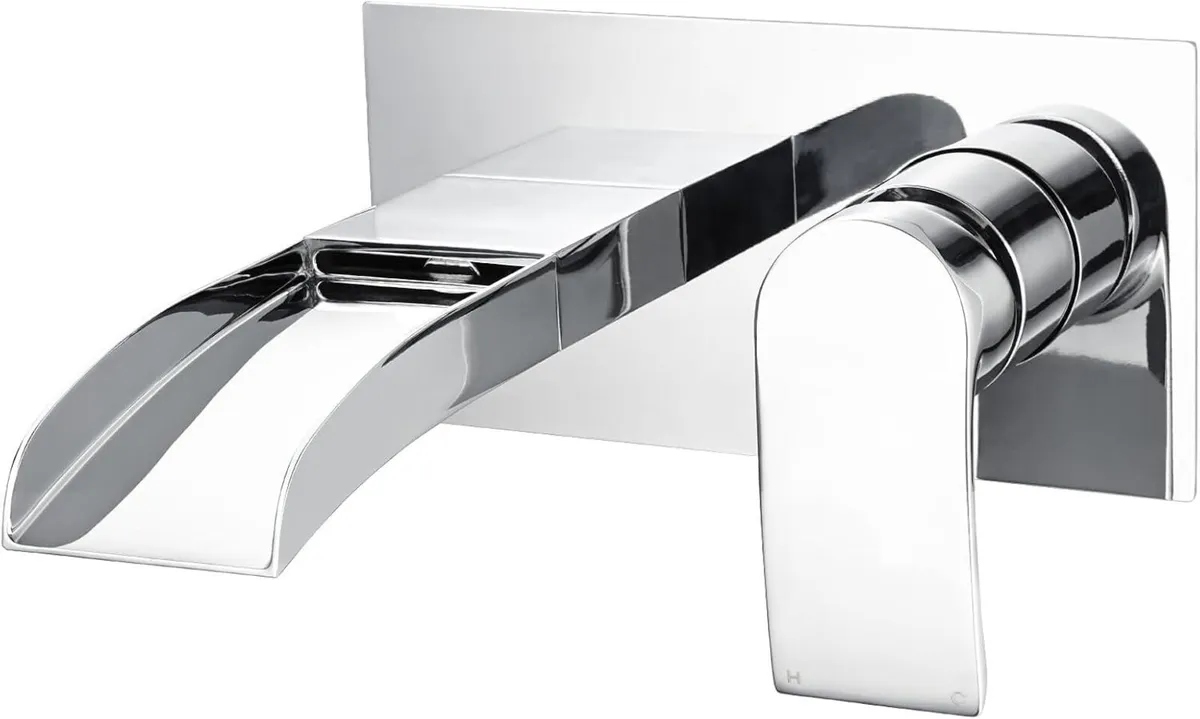 Taps Wall Mounted Waterfall Mixer Filler Tap - Image 1
