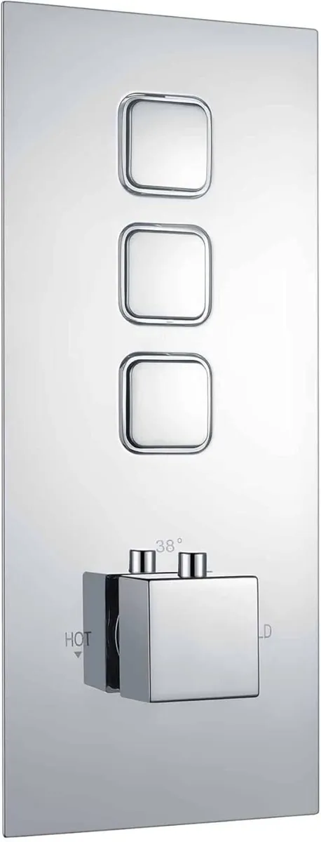 Spello Thermostatic 3 Outlet Concealed Shower - Image 1