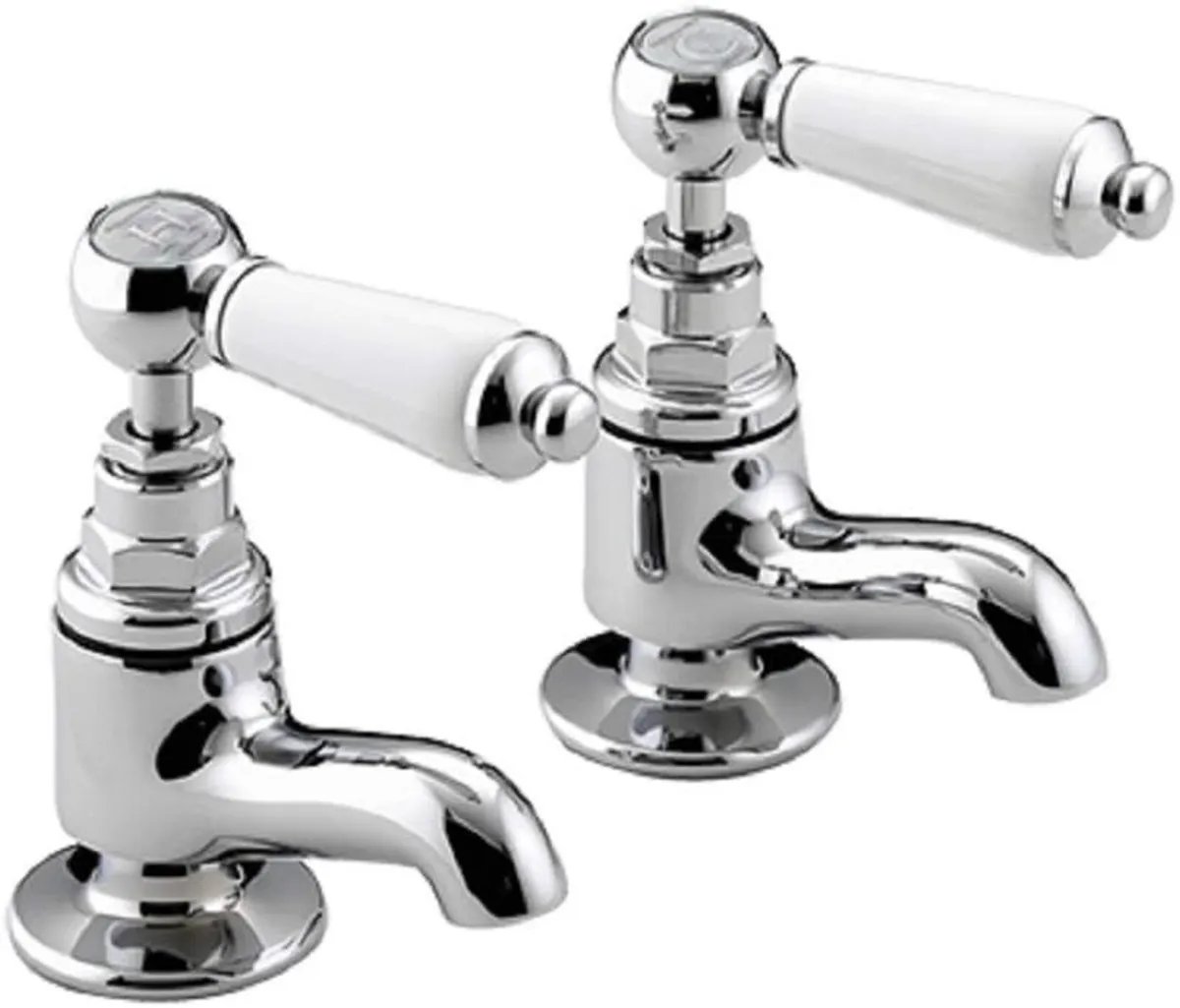 Traditional Bathroom Taps Chrome Pillar Basin - Image 1