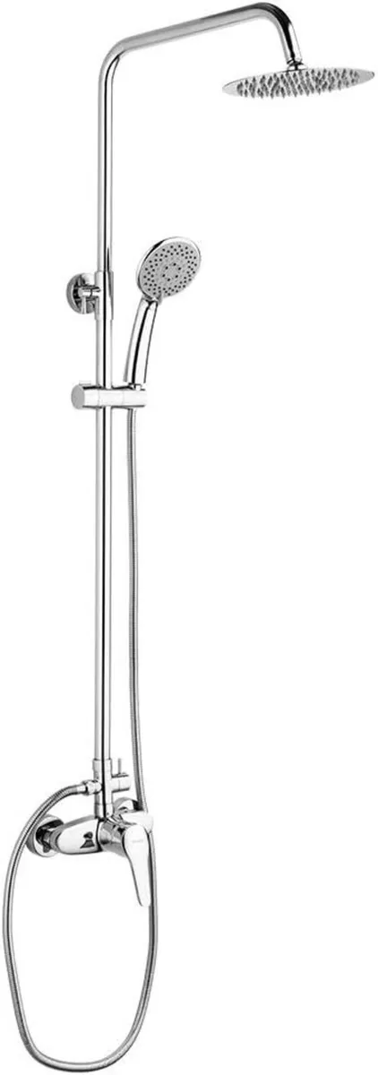 Roma Rain Shower System Mixer Tap Set Chrome - Image 1