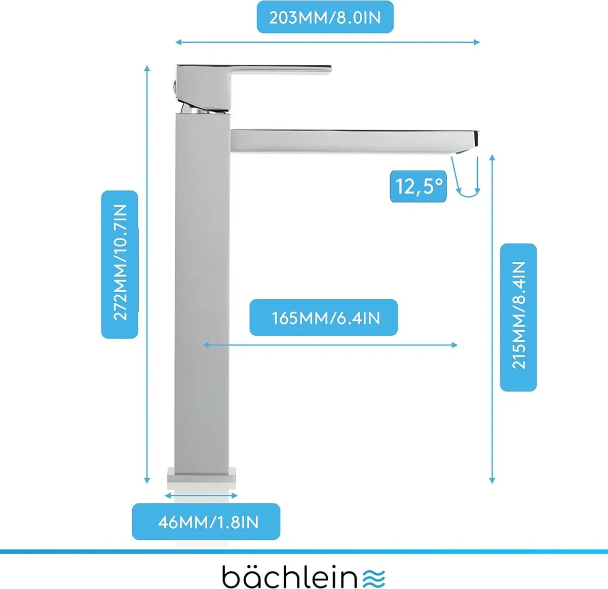 High Tap for the Bathroom in Stream Design - Image 2
