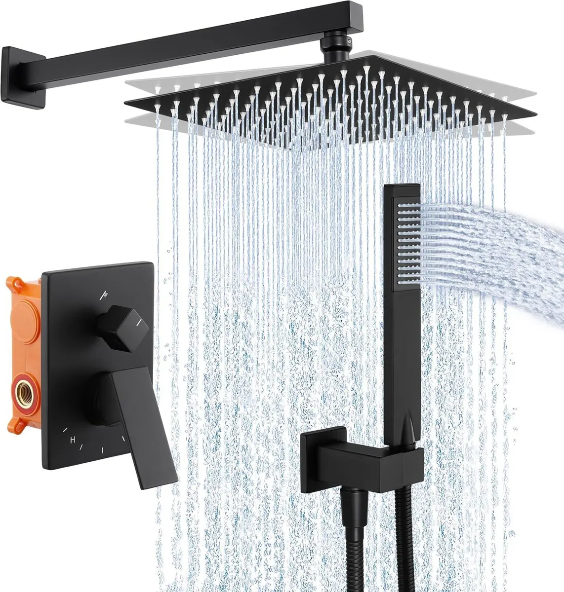 Shower System 10-Inch Concealed Set 3-Modes - Image 1