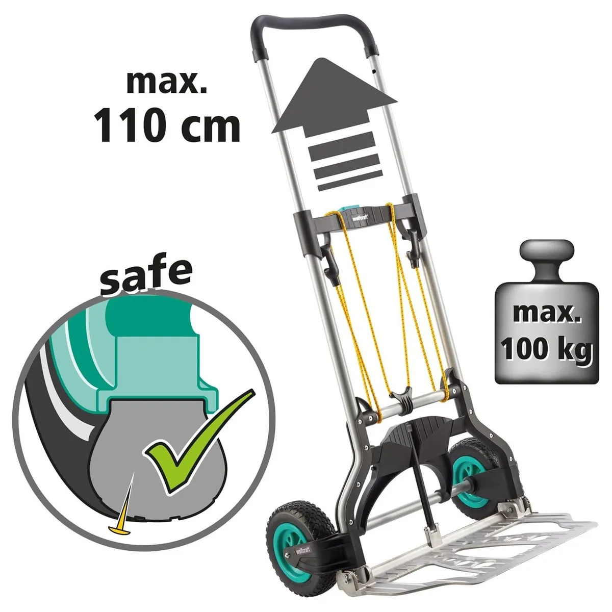 Ts 850 Offroad Folding Sack Truck All-Terrain Hand - Image 2