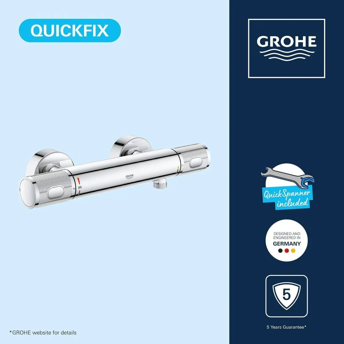 Precision Feel Wall Mounted Exposed Thermostatic - Image 4