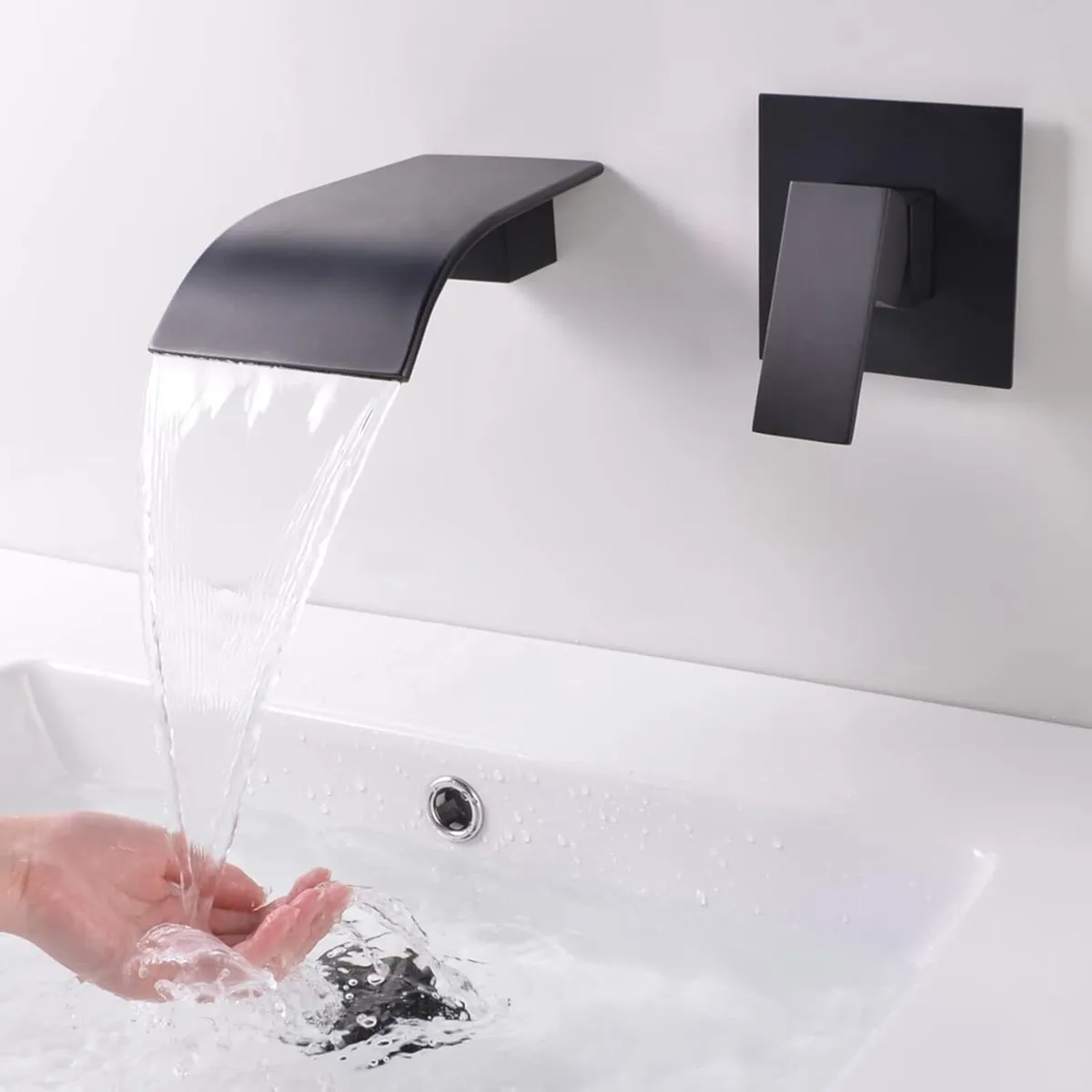 Wall Mounted Bath Taps Waterfall Tap for Basin - Image 1