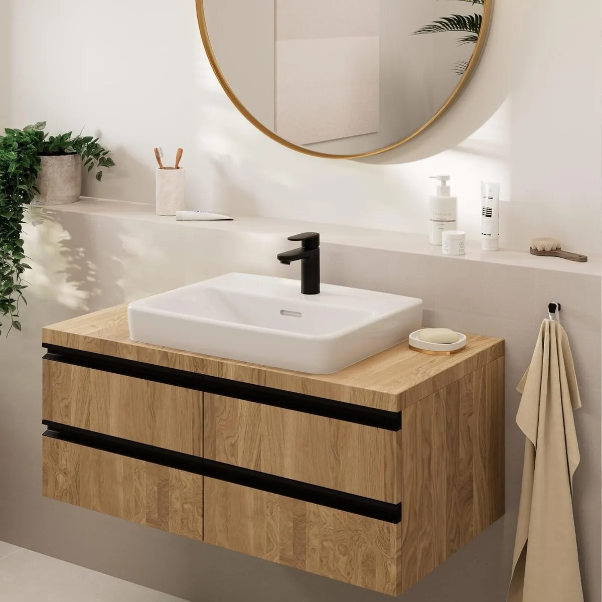 Basin Mixer Tap Vernis Blend with Spout Height - Image 2