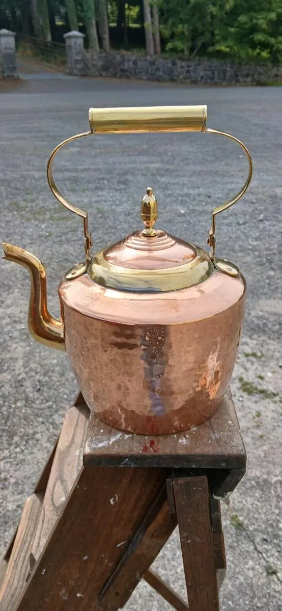 Vintage Copper Kettle - Image 2