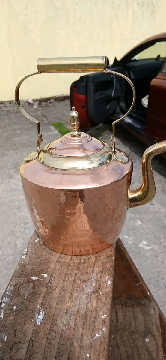 Vintage Copper Kettle - Image 3