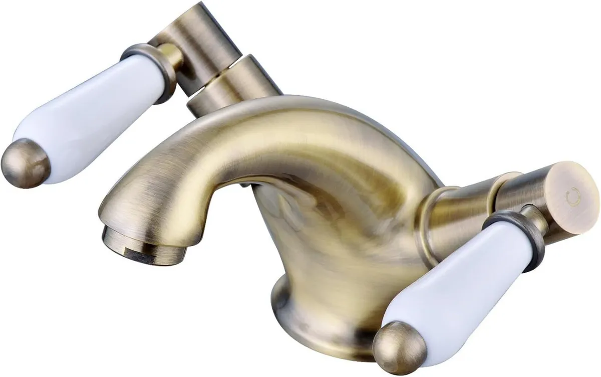 Downton Pillar Taps English Hot Cold - Image 4