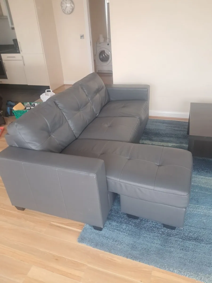 Grey L-shaped Couch (chaise lounge) - Image 3