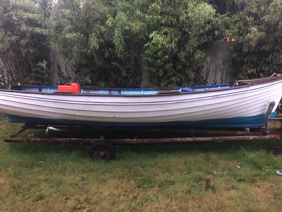 16’ clinker built wooden boat - Image 2