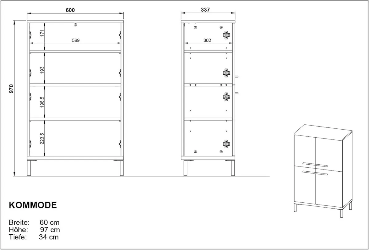 Germania Chest of Drawers -549 Gw-Yonkers - Image 3
