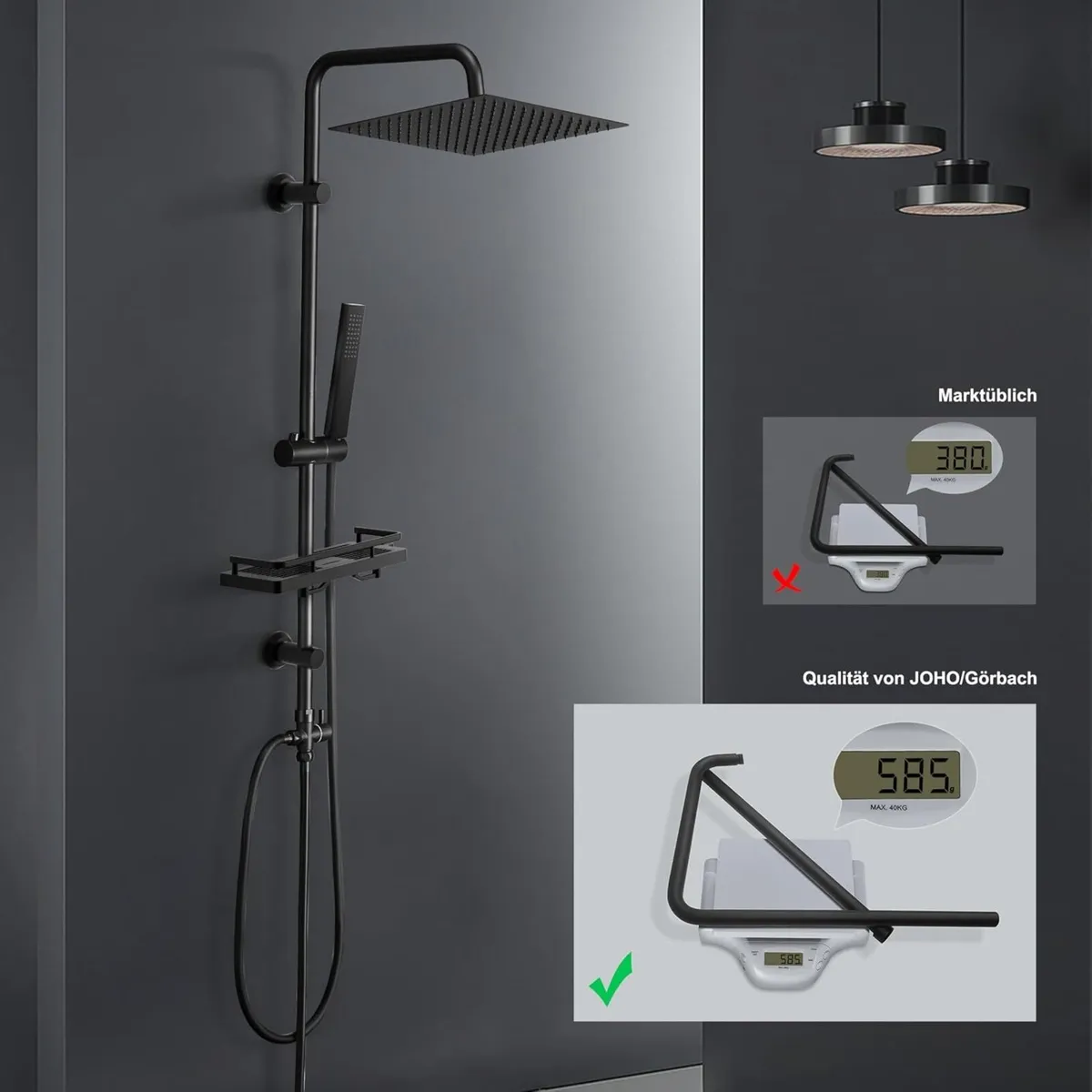 Stainless Steel Shower Column Without Mixer - Image 4