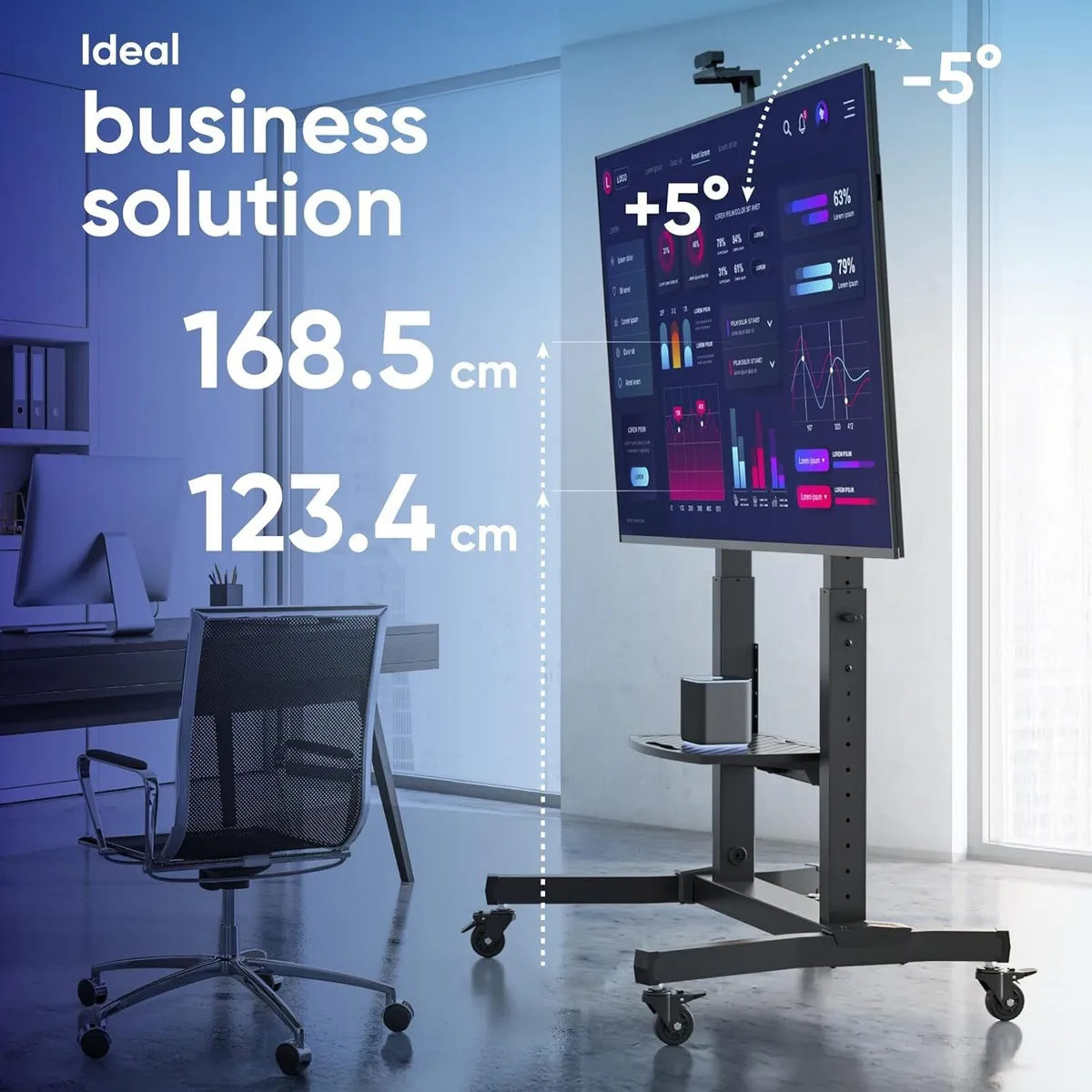 Mobile TV Stand 50-100 Inch 120KG - Image 3