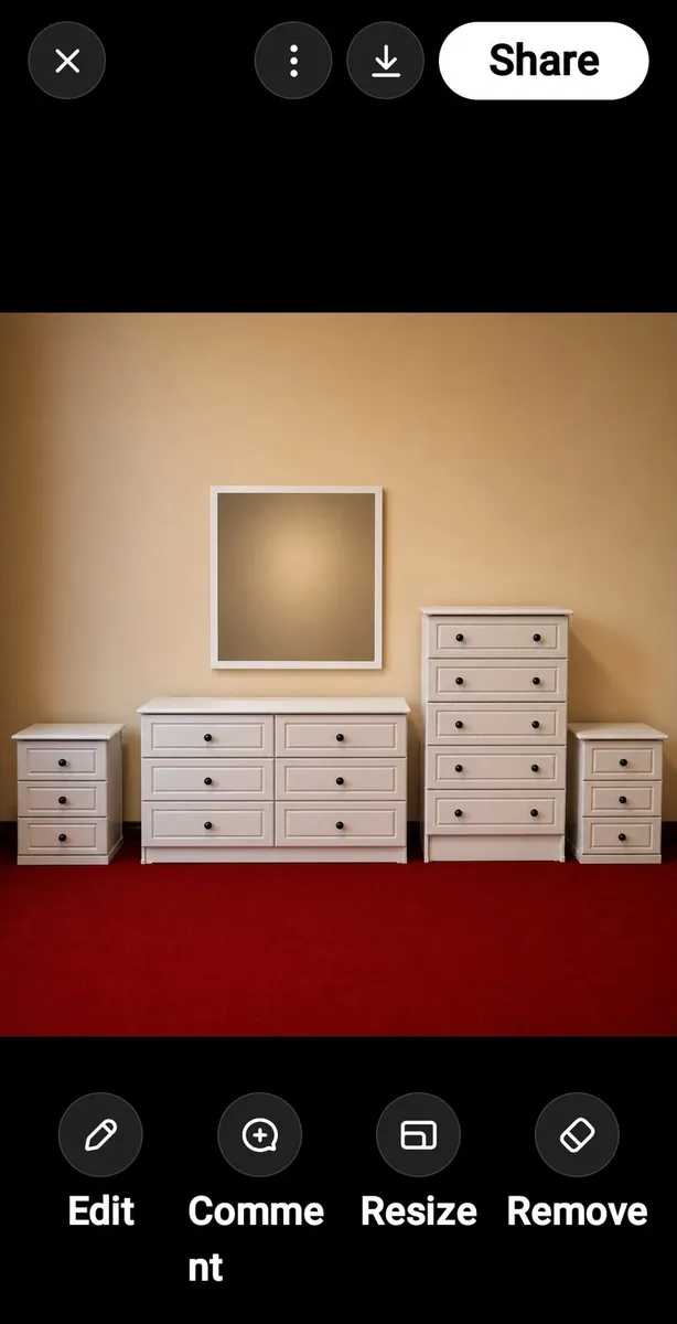 White bedroom furniture