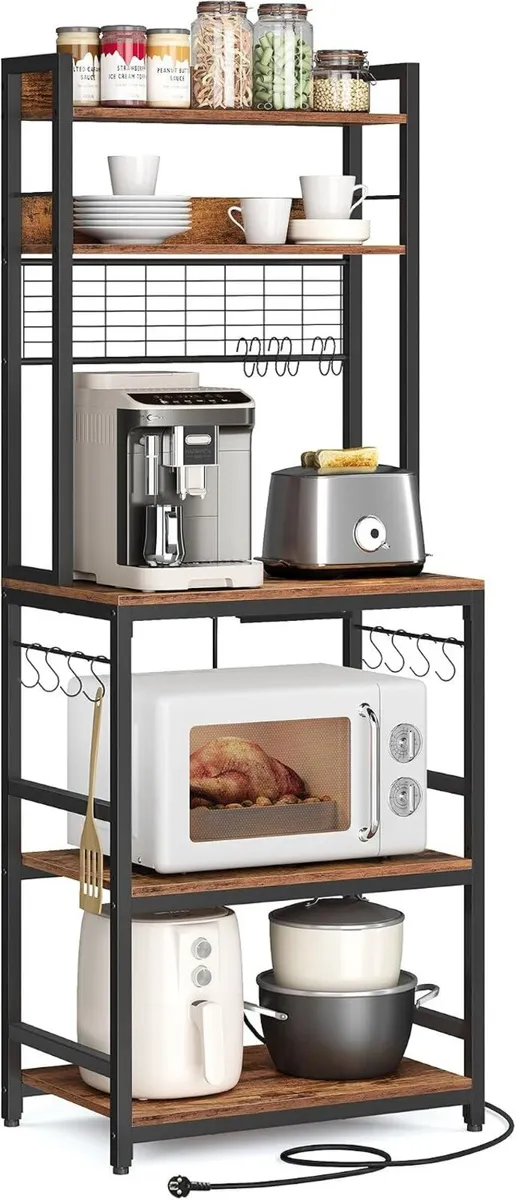 Kitchen Shelf with Sockets Microwave Grid Plate 14 - Image 1