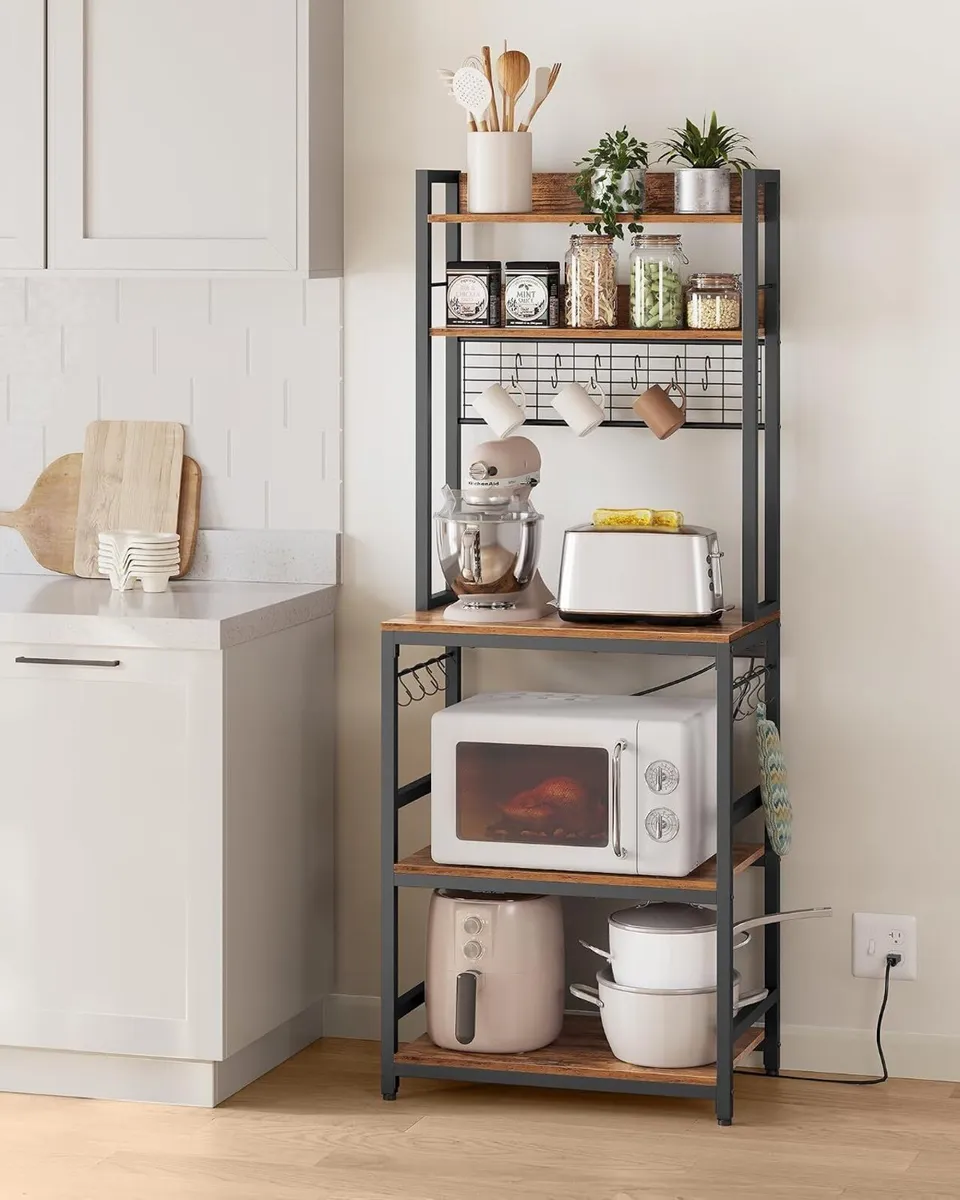 Kitchen Shelf with Sockets Microwave Grid Plate 14 - Image 2