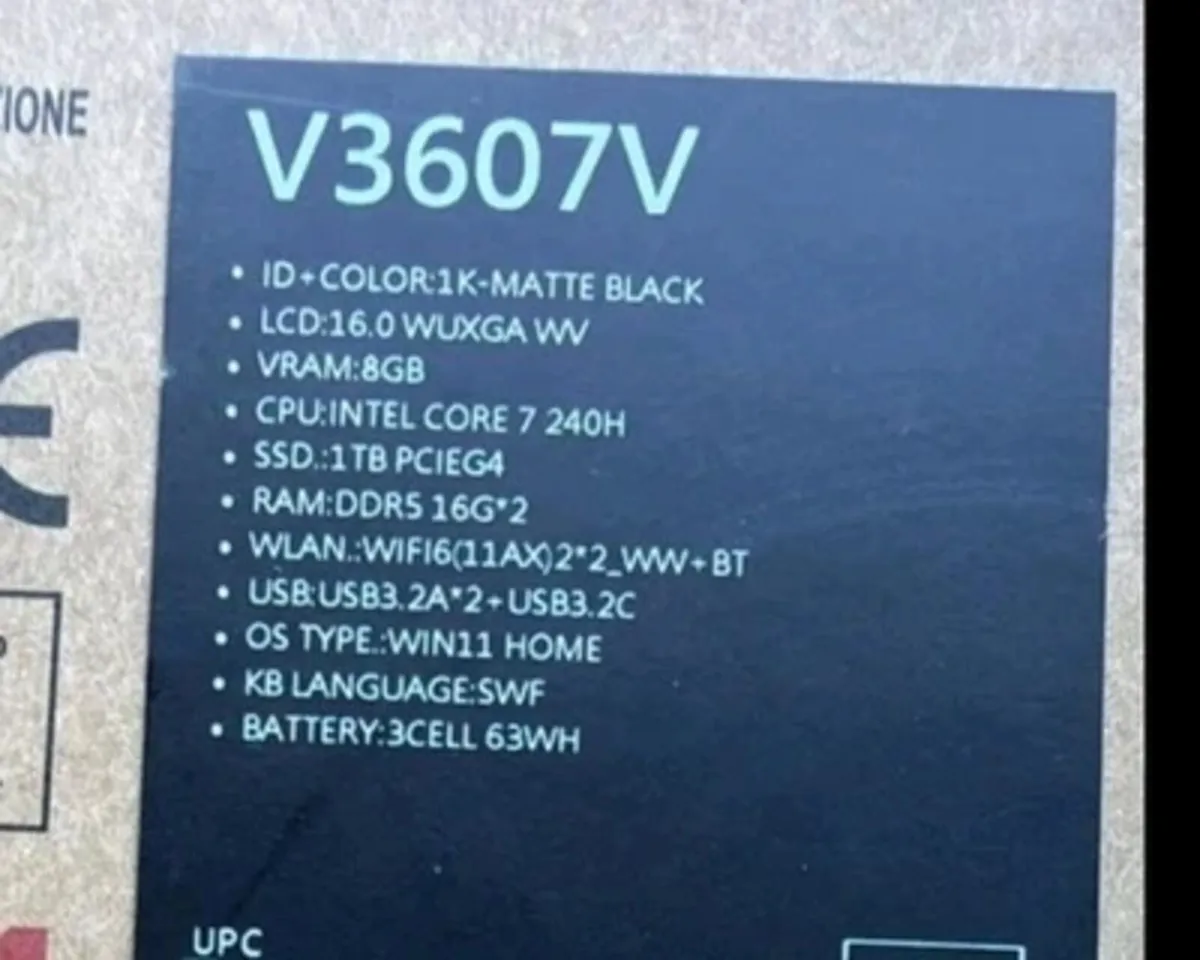 Asus V16 Rtx 5070 I7 32gb - Image 2