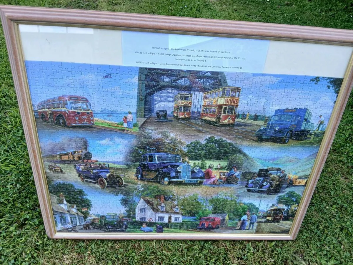 Framed Classic Cars Jigsaw - Image 1