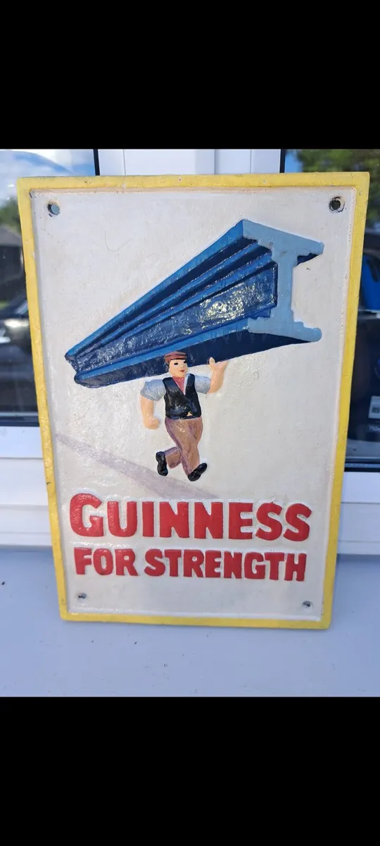 Guinness cast iron sign