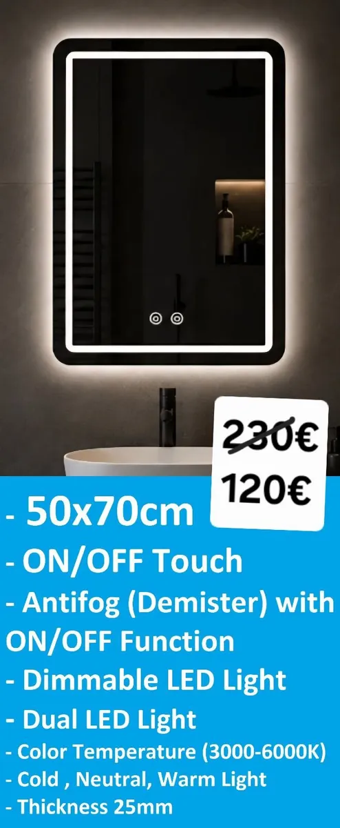 LED Bathroom Mirror - Image 2