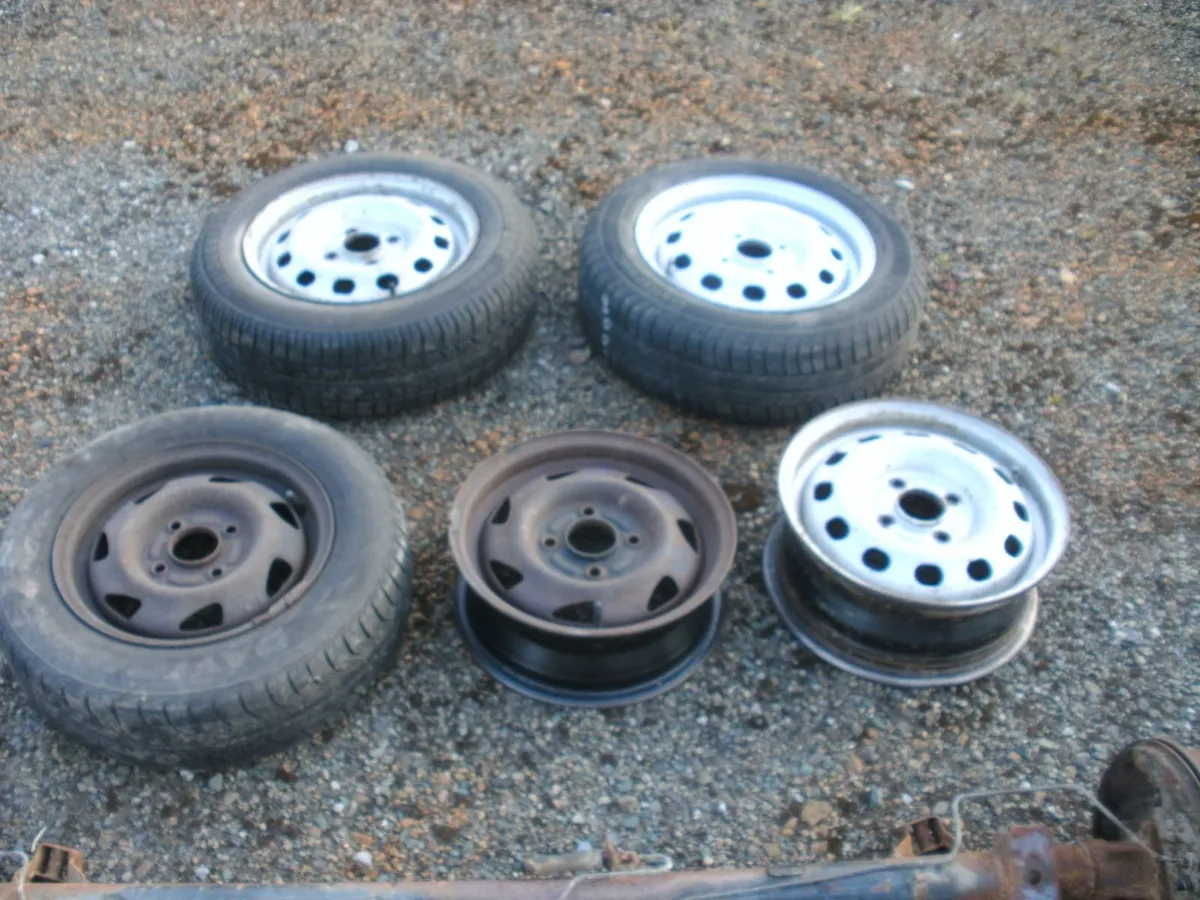 6 Rims, complete wheel Trailer Tyres - Image 1