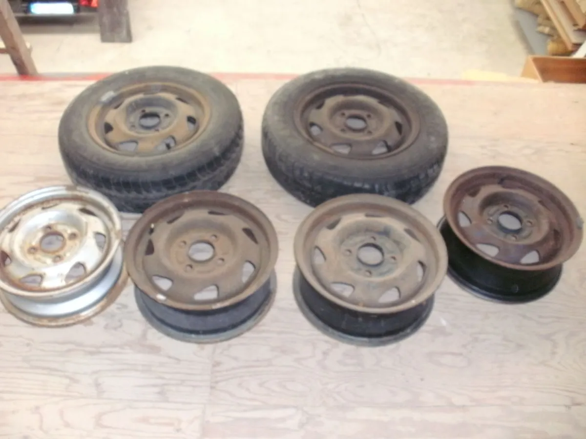 6 Rims, complete wheel Trailer Tyres - Image 2