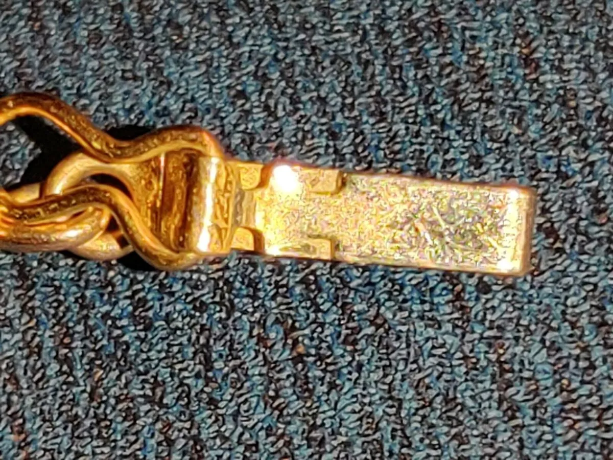 RARE, CHUNKY WEAVER, 9CT Gold New Heavy Bracelet ! - Image 3
