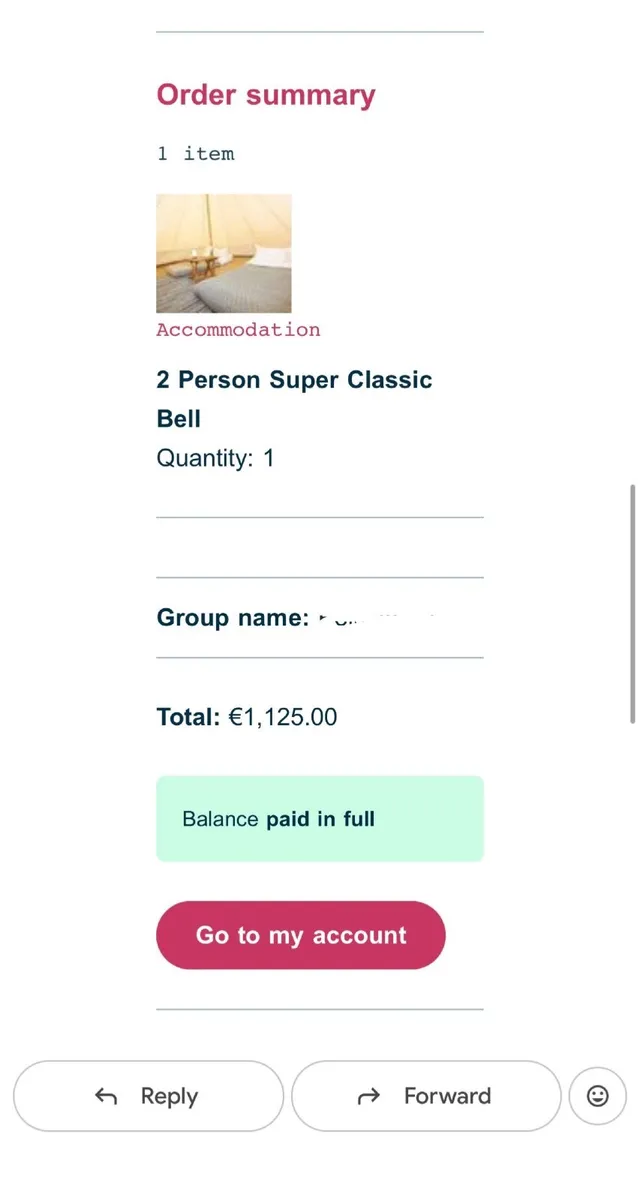 Electric Picnic 26 glamping ticket - Image 1
