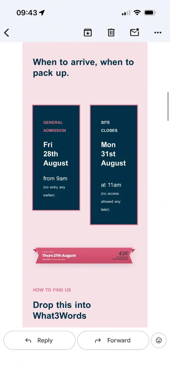 Electric Picnic 26 glamping ticket - Image 3