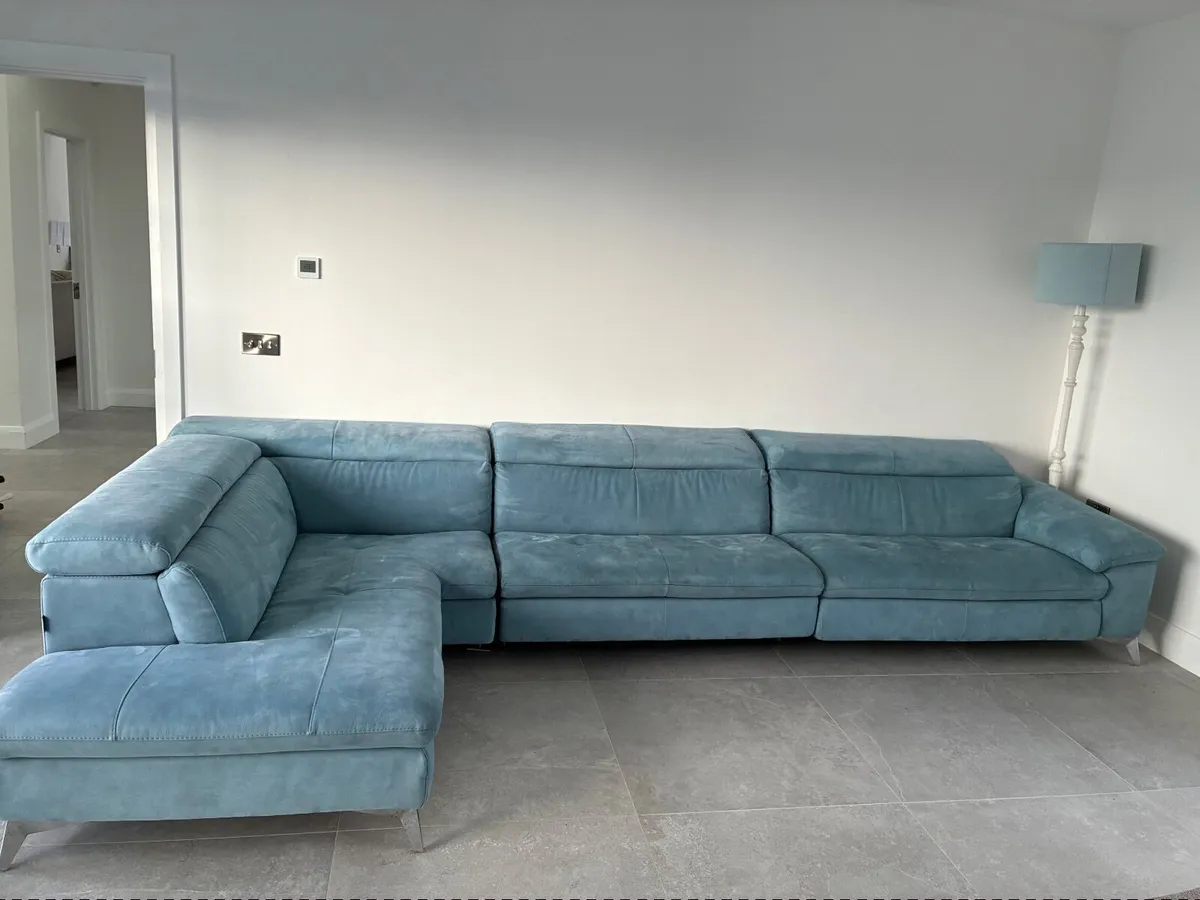Premium Egoitaliano Corner Sofa, Chaise, Recliner - Image 1
