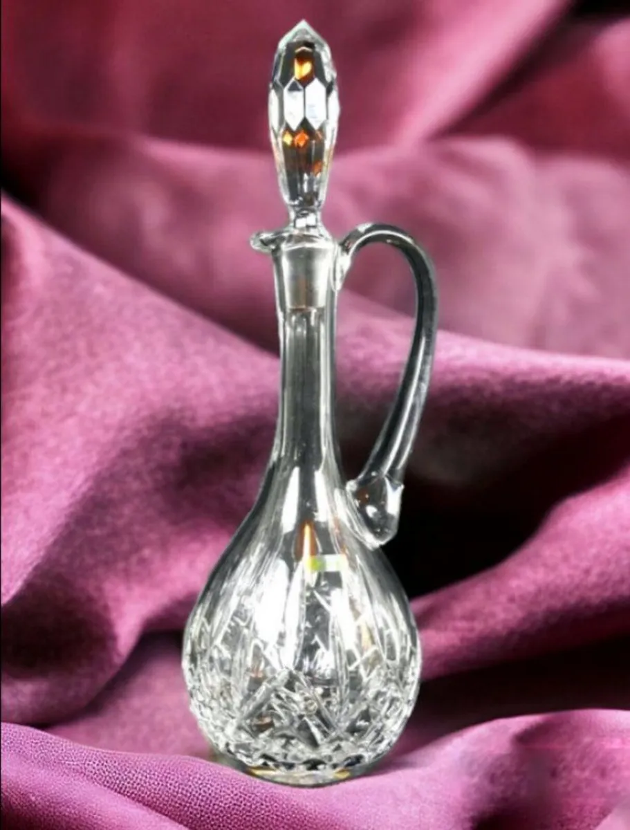 Vintage Galway Crystal "Leah" Claret Jug Decanter - Image 4