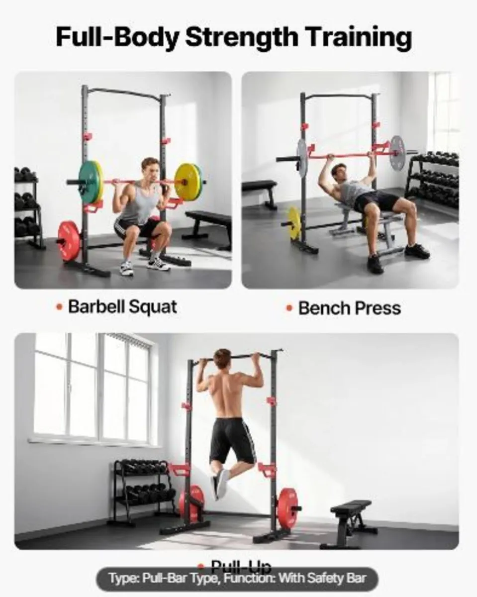 Power Cage Squat Rack, Multifunctional - Image 2