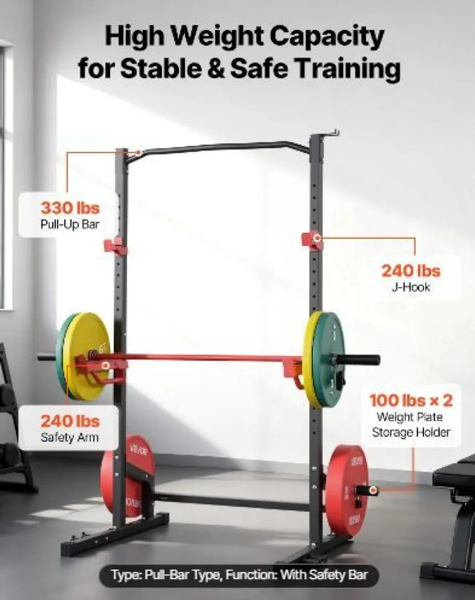 Power Cage Squat Rack, Multifunctional - Image 4
