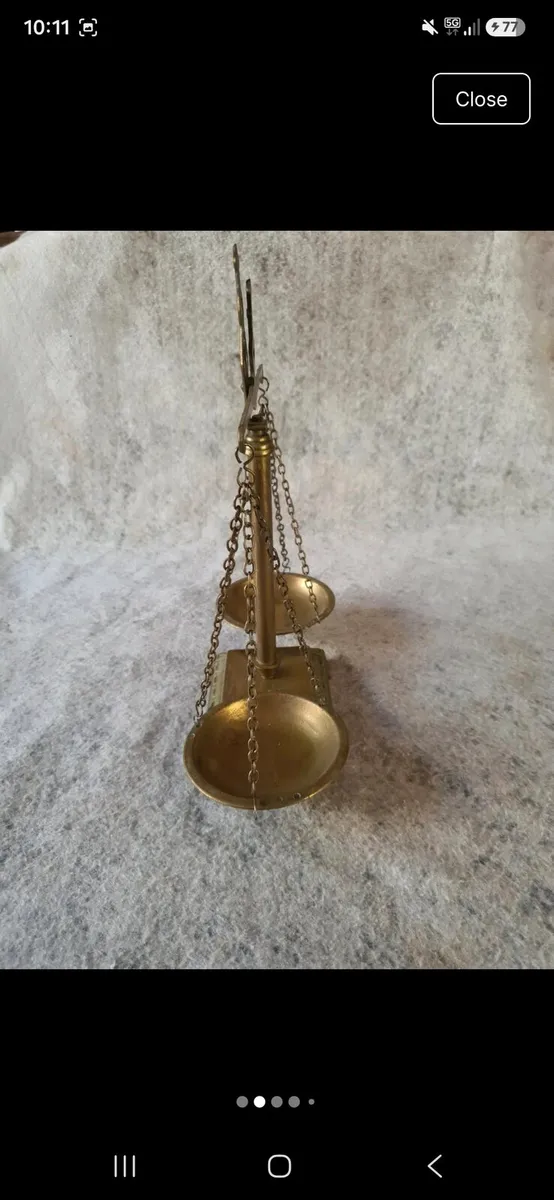 Scales of justice brass - Image 2