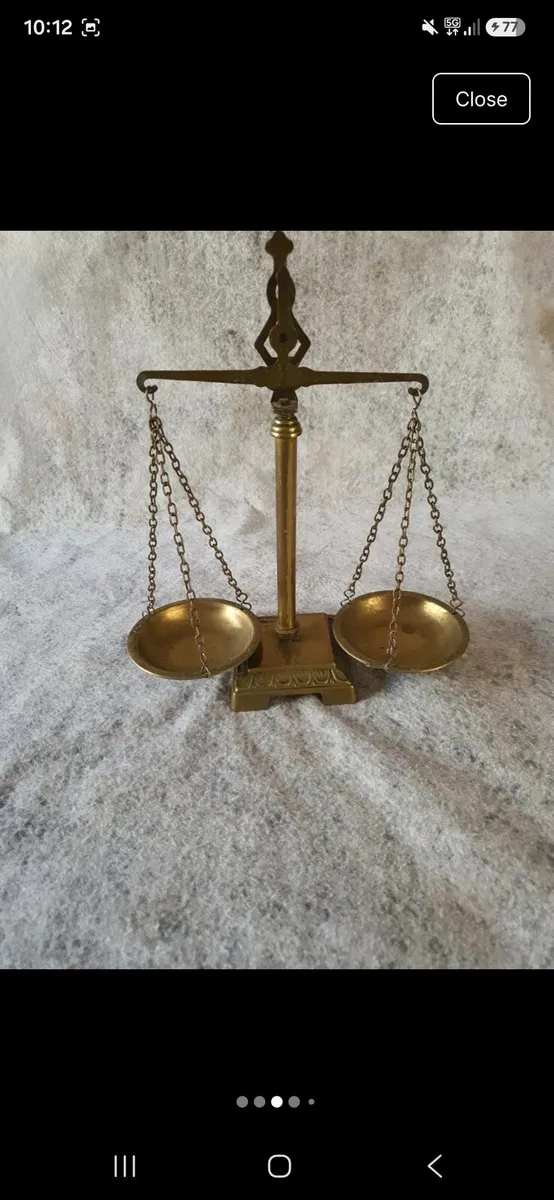 Scales of justice brass - Image 3