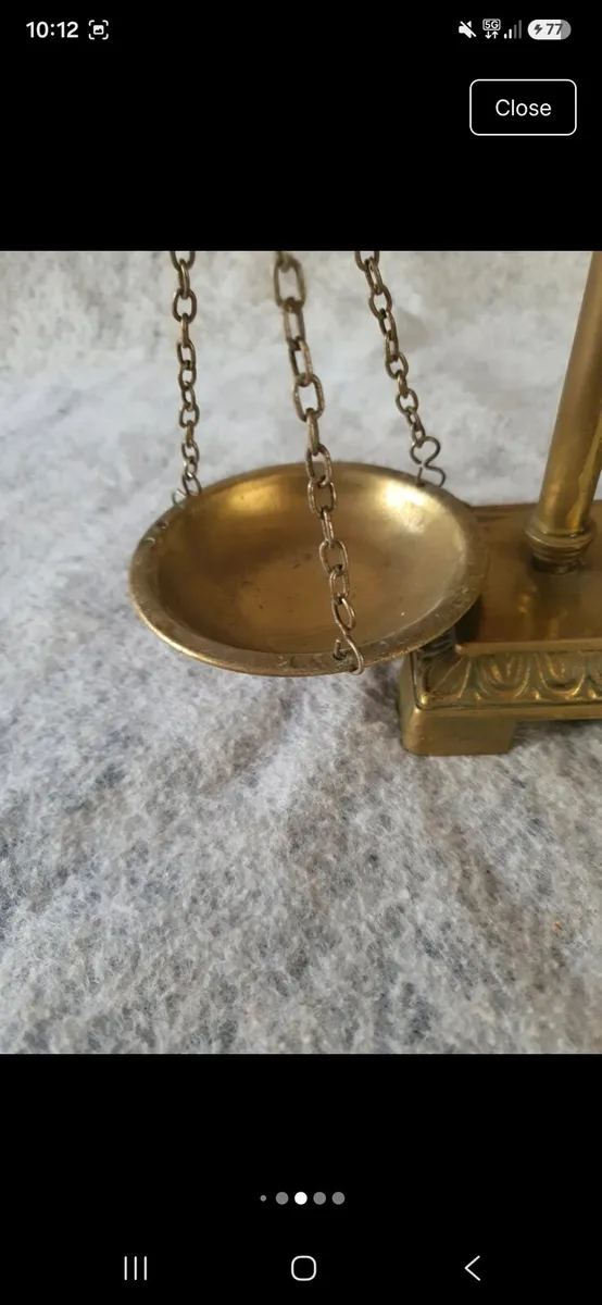 Scales of justice brass - Image 4
