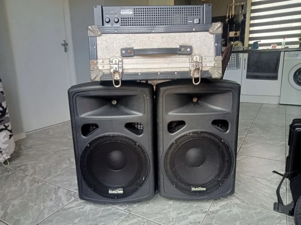 Dj speakers and amplifier - Image 2