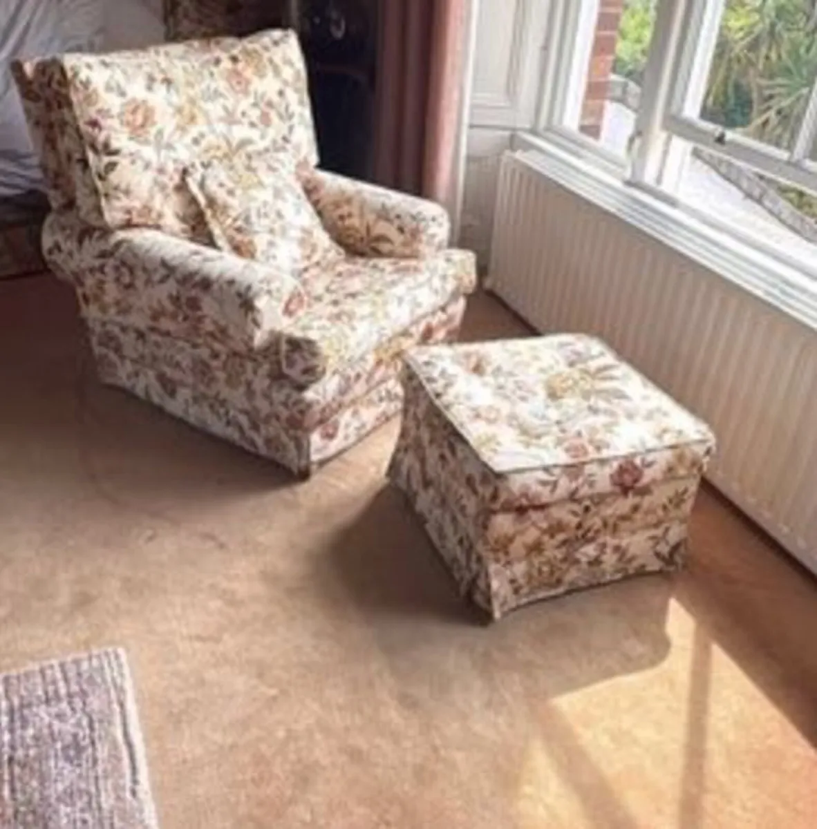 3 Piece Sofa Set & Matching Foot Rest - Image 2