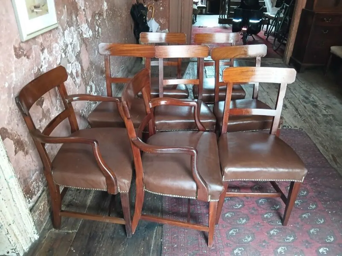 Set of 8 Edwardian mahogany Dining Chairs - Image 1