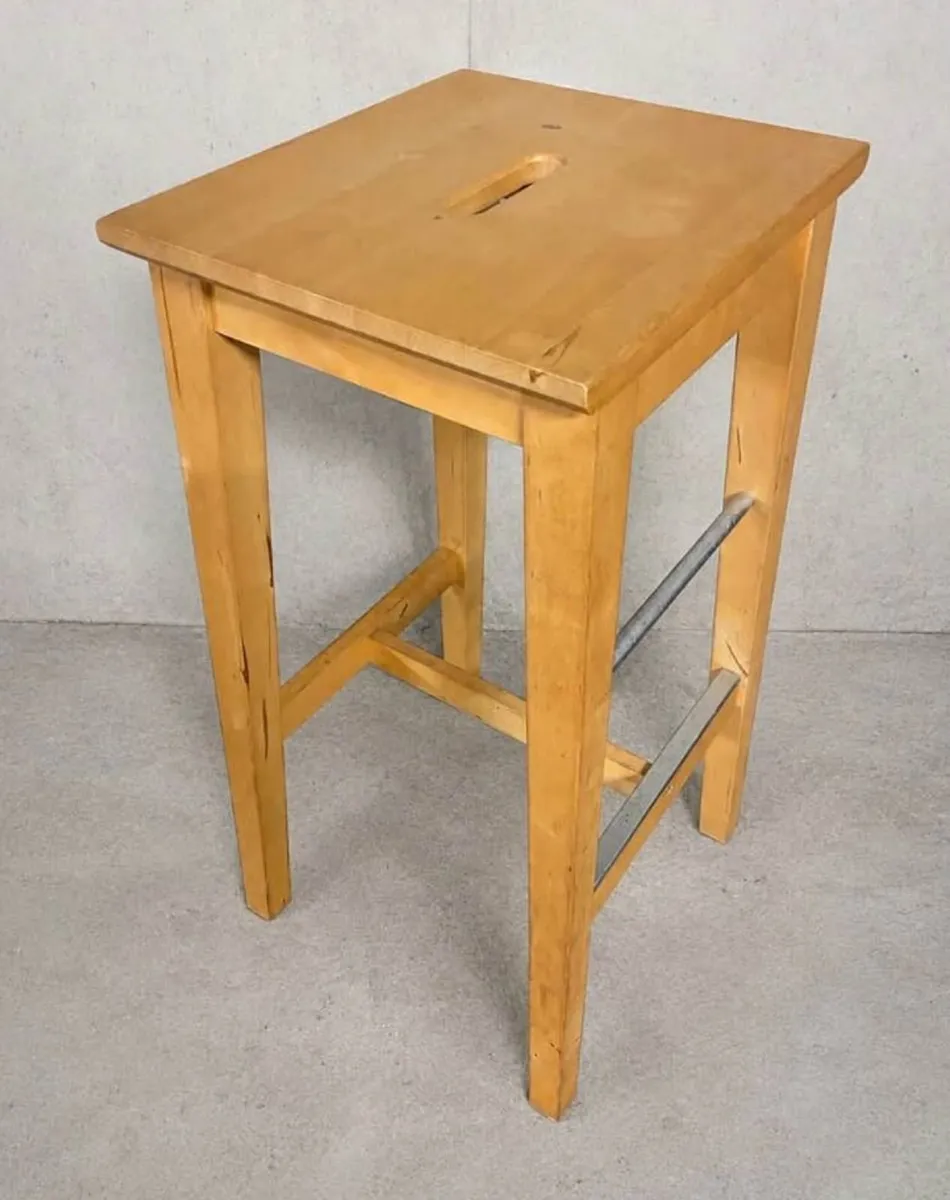 IKEA Bosse Solid Wood Stool / Plant Stand: Last 2 - Image 1