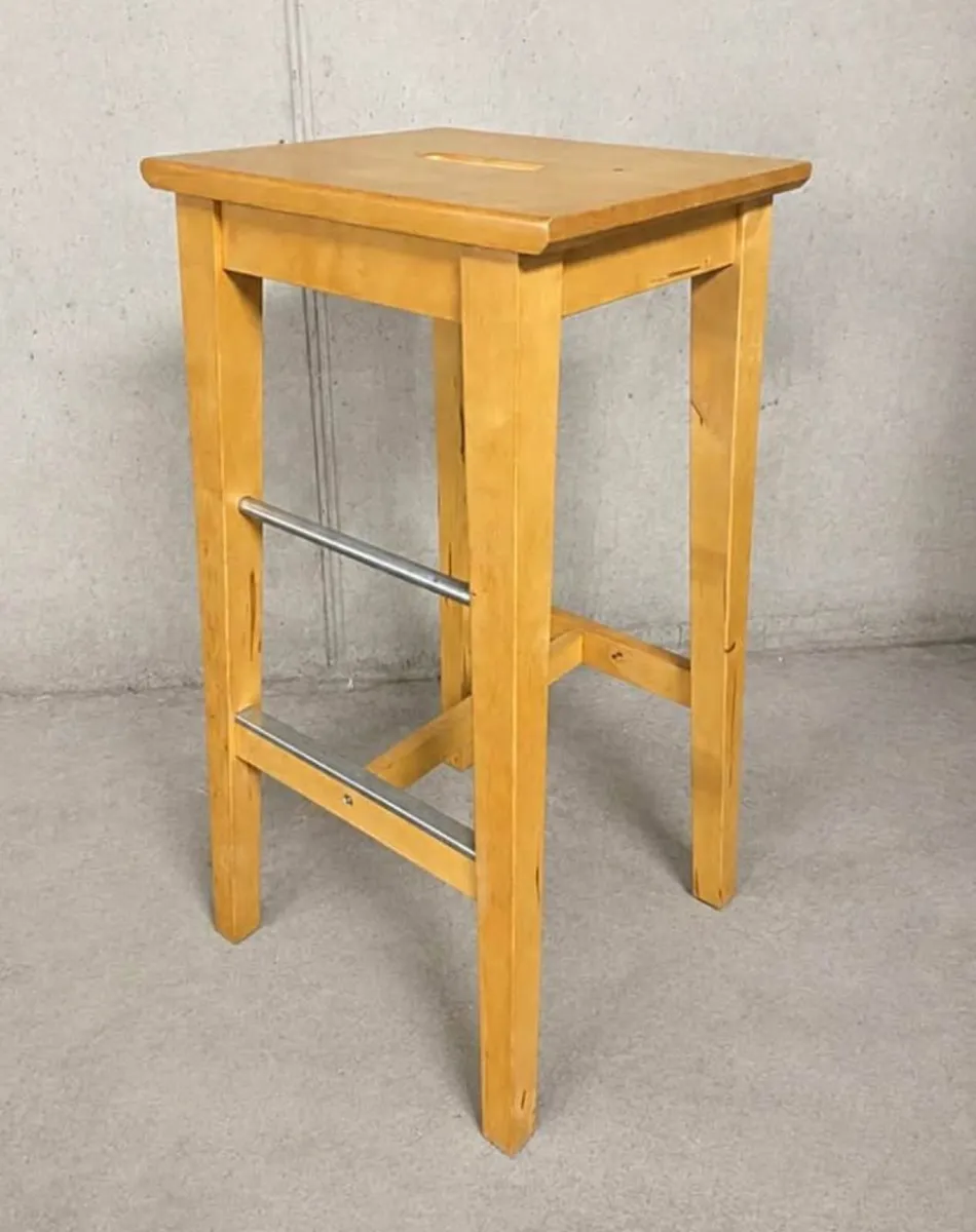IKEA Bosse Solid Wood Stool / Plant Stand: Last 2 - Image 2