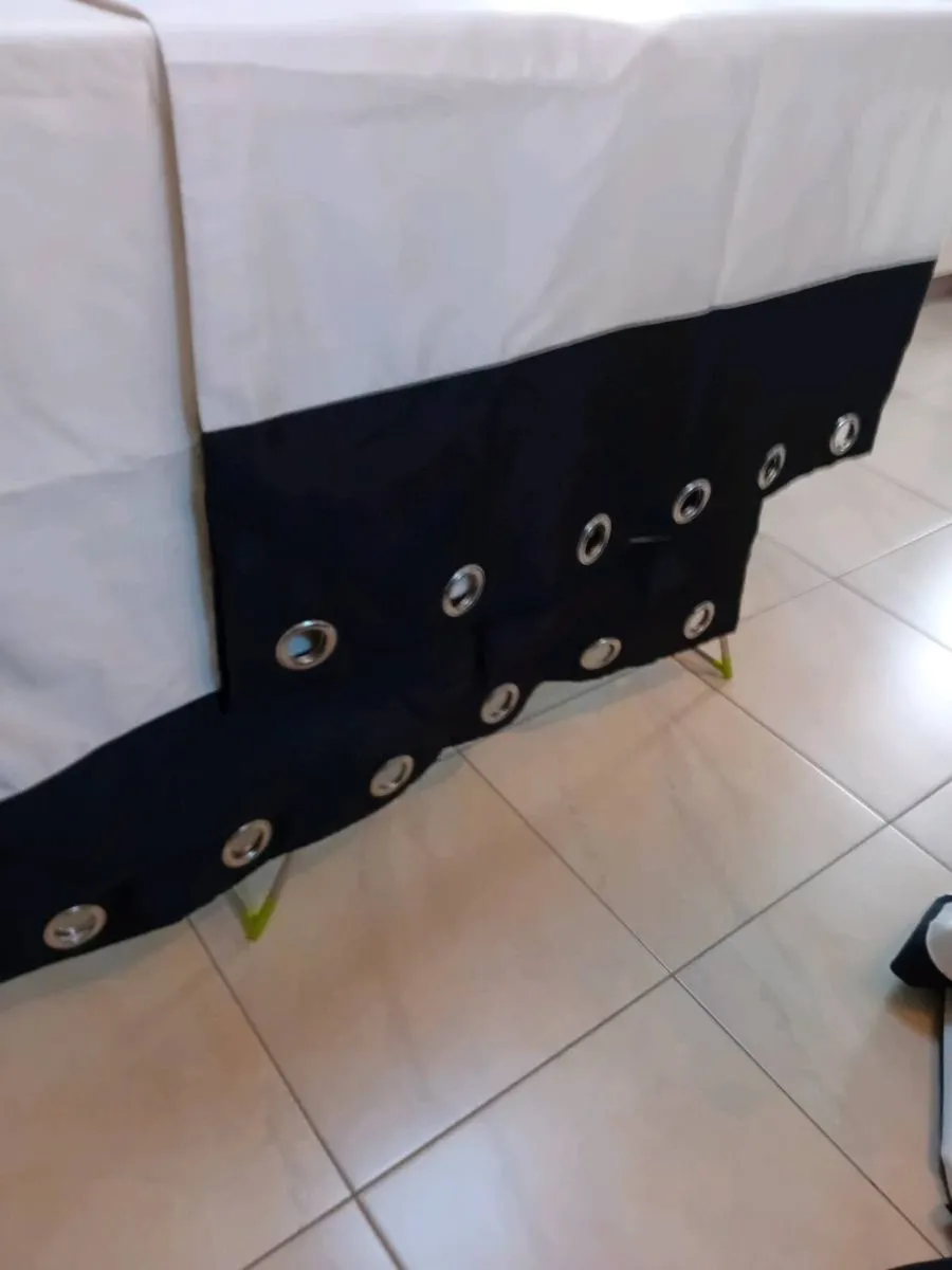PAIR LINED CURTAINS NEW - Image 1