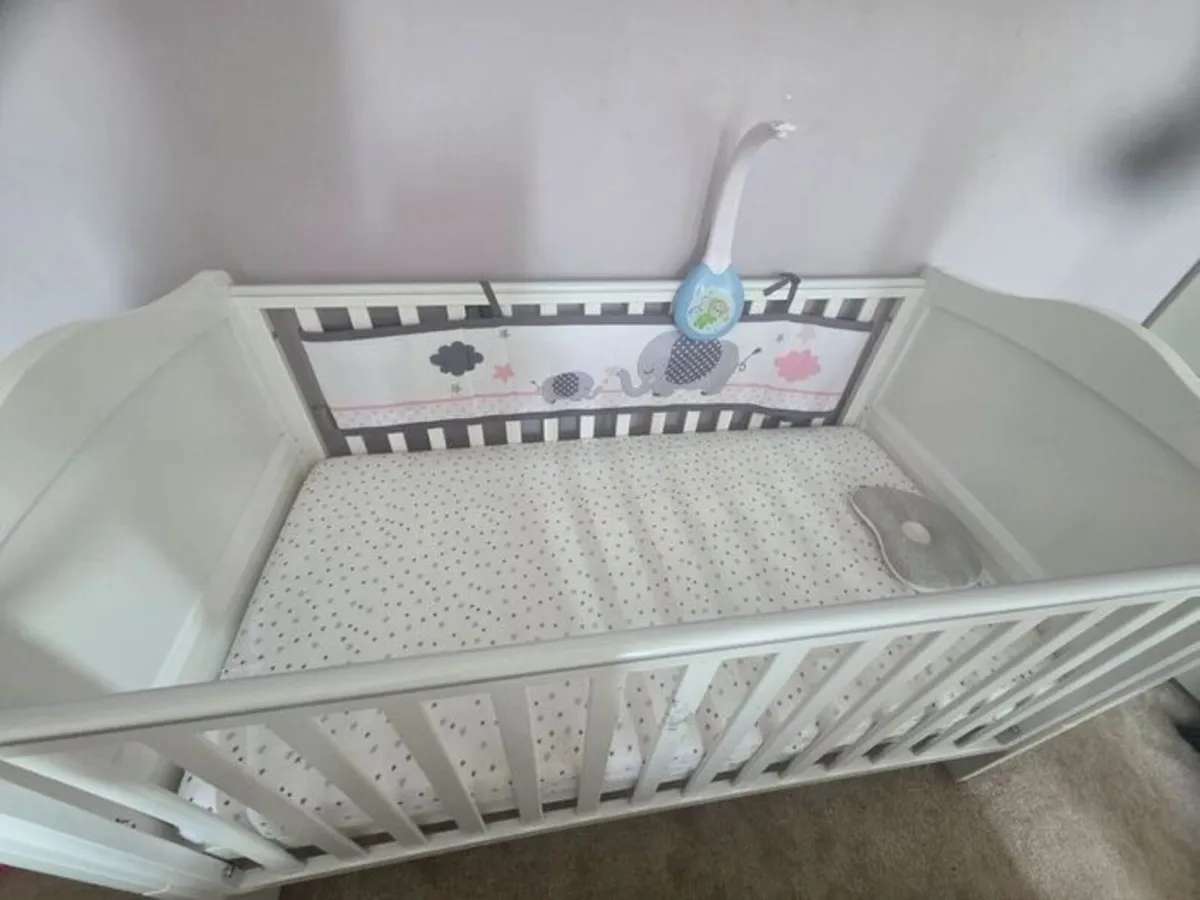 Baby Cot with Mattress - Image 1