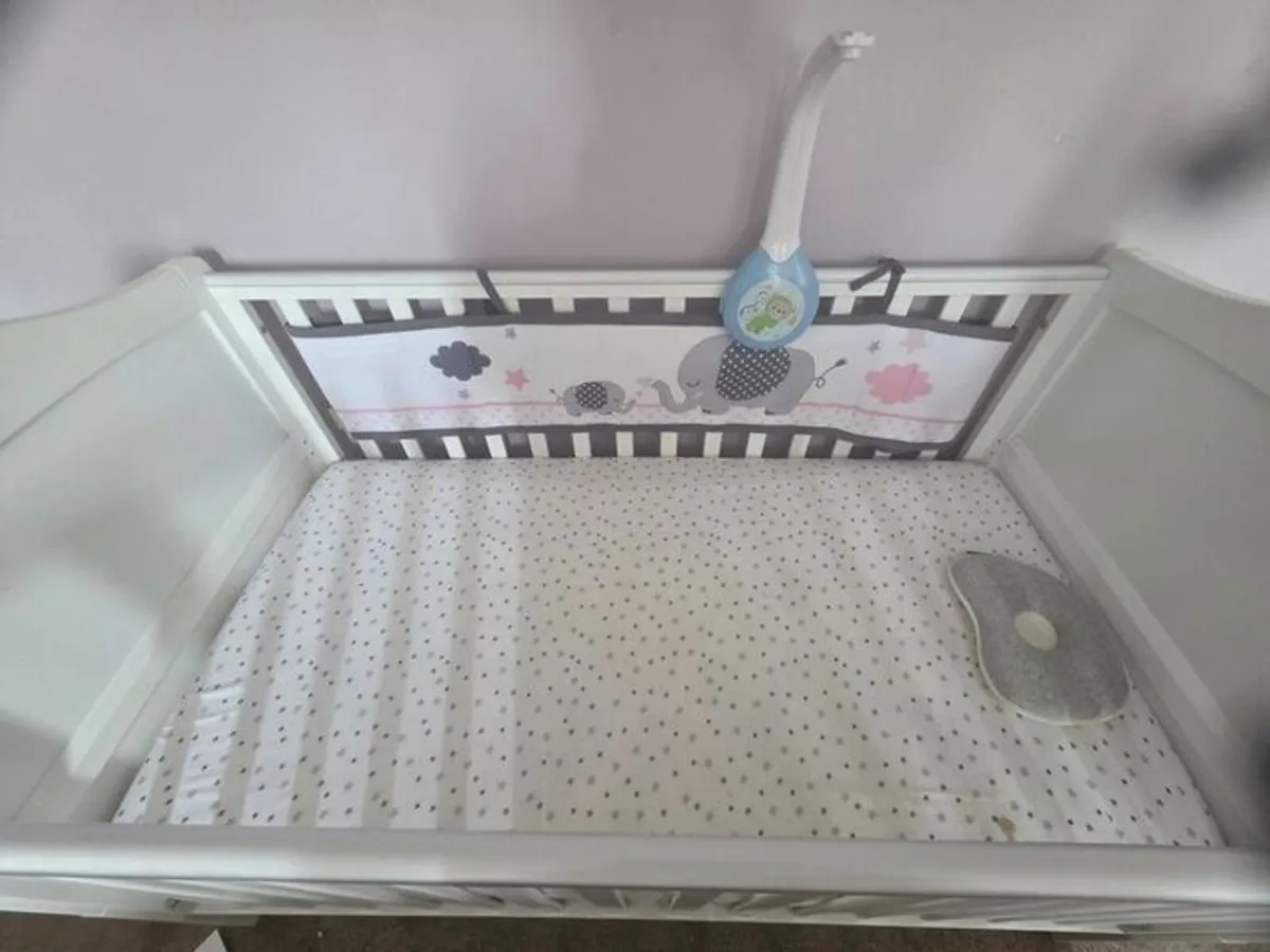 Baby Cot with Mattress - Image 2