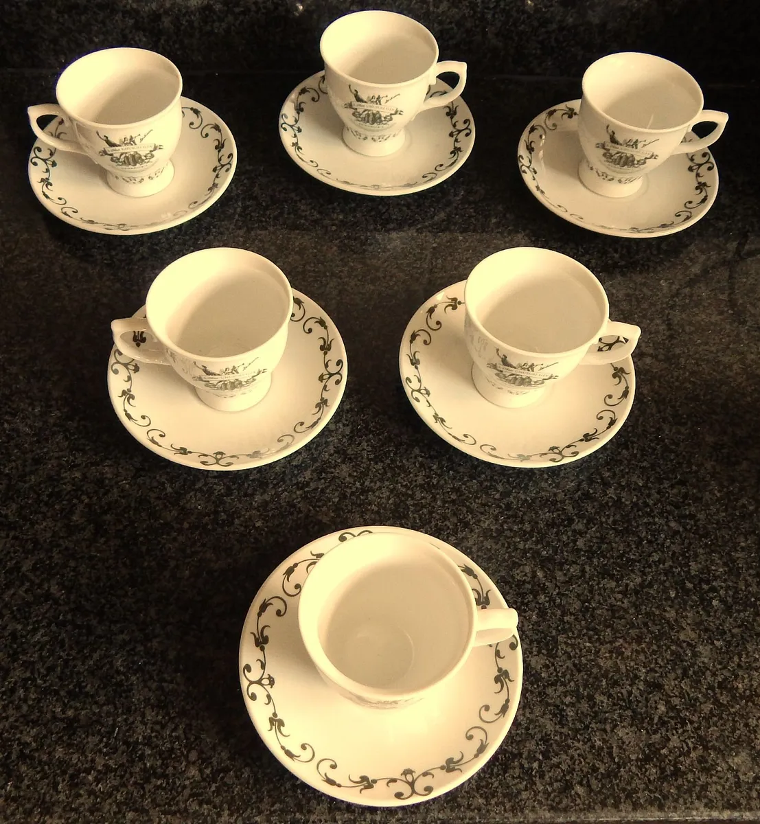 Set of 6 Hendrick’s Gin Cups & Saucers - Image 3