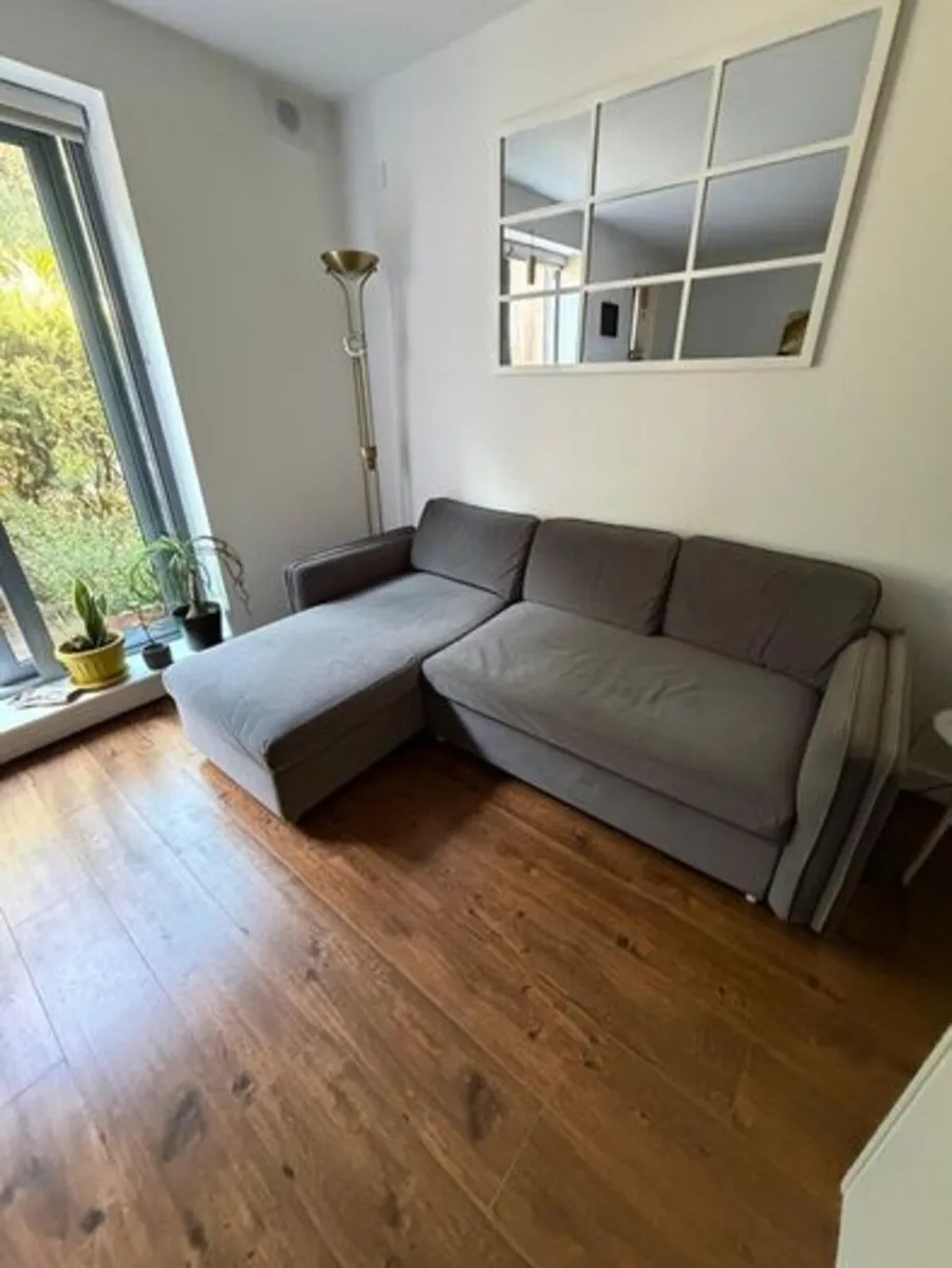 M&S Corner Sofa Bed 3-seater (Left-hand) ash grey - Image 1